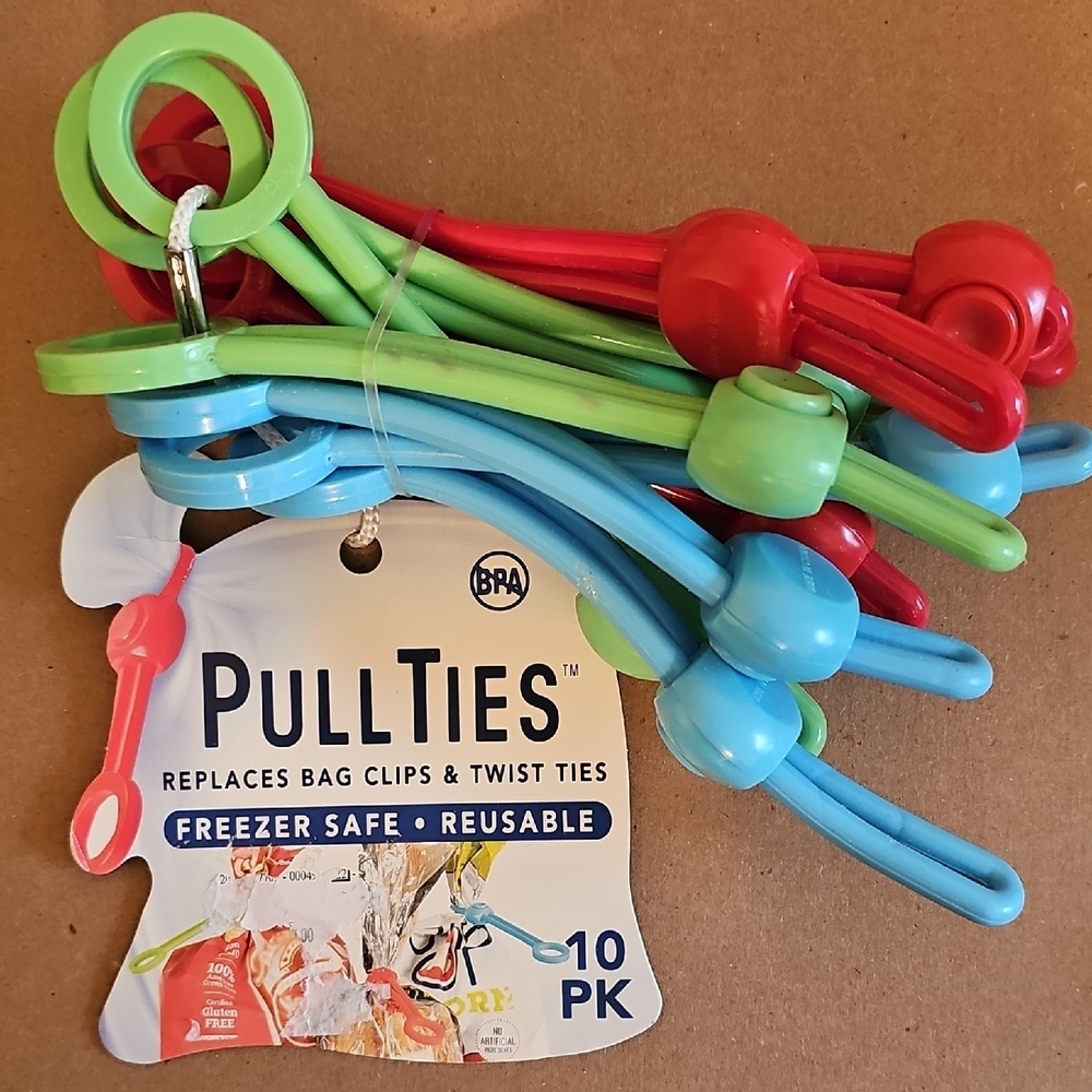 Freezer Safe Reusable Bag Clips - Red, Green, Blue